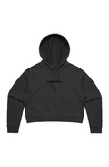 Culture Crop Hoodie Black
