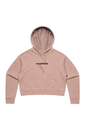 Culture Crop Hoodie Pale Pink